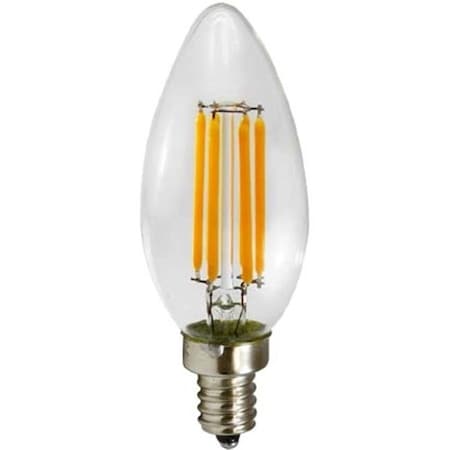 Dabmar Lighting Dabmar Lighting DL-C35-LED4W-30K C35 E12 Base White LED 4W 120V 30K Filament Bulbs DL-C35-LED4W-30K